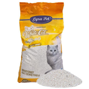 Lyra Pet White Cat 15 L Bentonit mit Babypuderduft (43150-004)