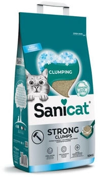 Sanicat Strong Clumps Baby Powder Katzenstreu 10 kg