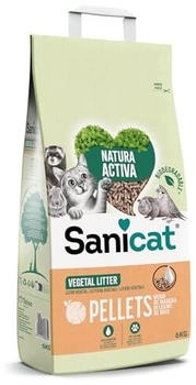 Sanicat Saugfähiges Multipet aus recyceltem Holz hervorragende Absorption und Geruchskontrolle umweltfreundliches und biologisch abbaubares Produkt 6 kg
