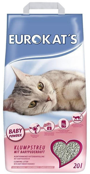 Gimborn Eurokats Katzenstreu mit Babypuder 20l