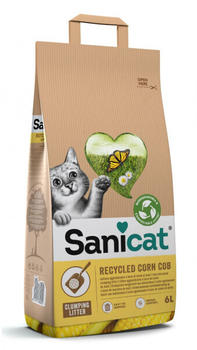 Sanicat Klumpende Katzenstreu aus Mais 6L