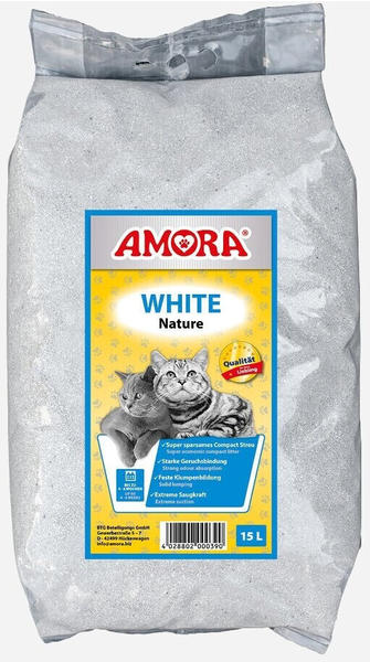 Amora Katzenstreu White Nature 15L