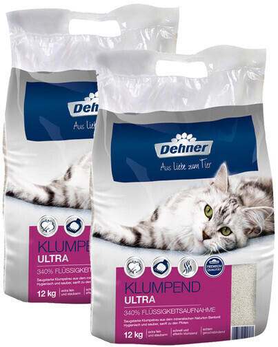 Dehner Premium Katzenstreu Ultra klumpend 24kg