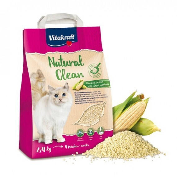 Vitakraft Natural Clean Corn Litter (2.4 Kg)