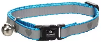 Flamingo Katzen Halsband Minx blau