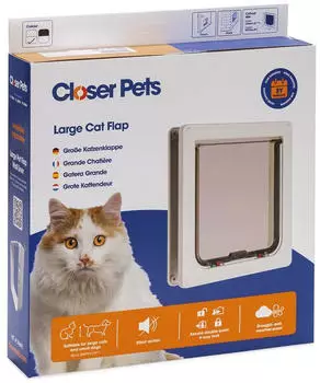 Cat Mate Katzent&uuml;r gro&szlig; 221W wei&szlig;