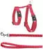 Flamingo Katze Geschirr mit Leine Kätzchen Elza Korallenrot 15-22cm 20-30cm 120cm 10mm