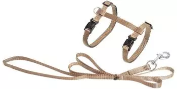 Karlie Art Sportiv Plus Geschirr und Leine L: 110 cm beige