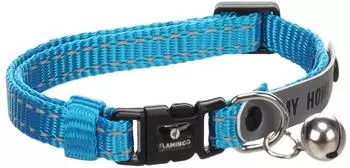 Flamingo Katze Halsband Jaggo Blau 20-34cm 10mm