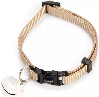 Beeztees Nylon Katzenhalsband Uni 20-30 x 1 cm Beige