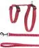 Flamingo Katze Geschirr mit Leine Große Katzen Elza Korallenrot 22-32cm 35-56cm 120cm 12mm
