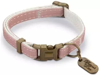 Designed by Lotte Katzenhalsband Nylon 10 mm x 20-30 cm Hellrosa