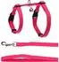 Flamingo Geschirr mit Leine Lomi Fuchsie