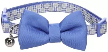 Flamingo Katzen Halsband mit Schleife Casi blau