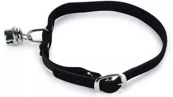 Beeztees Katzenhalsband Wildleder schwarz
