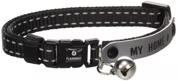 Flamingo Katzen Halsband Jaggo schwarz
