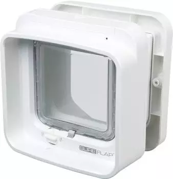 SureFlap DualScan Mikrochip Katzenklappe wei&szlig;