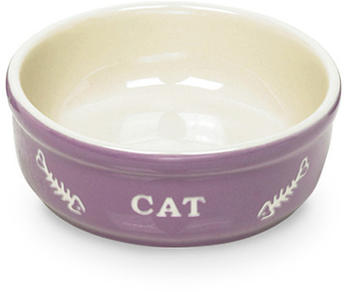 Nobby Katzen Keramikschale CAT lila beige