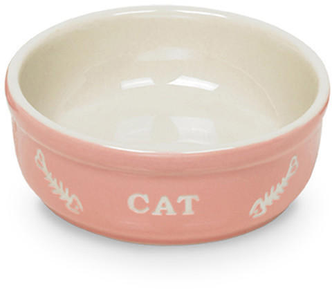 Nobby Katzen Keramikschale CAT rosa beige