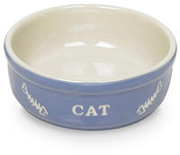 Nobby - Katzenschale Cat 250 Ml &Oslash; 13,5 Cm Hellblau Beige Futter- & Trinkn&auml;pfe