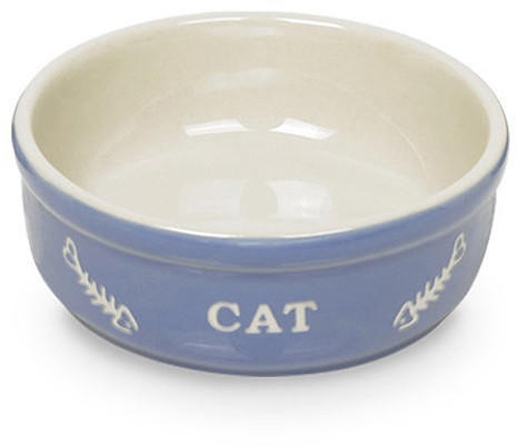 Nobby Katzen Keramikschale CAT hellblau beige