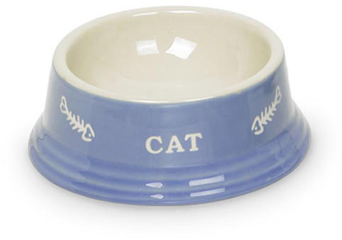 Nobby Katzen Keramiknapf CAT hellblau beige