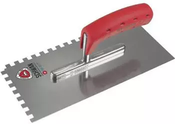 Schwan Gl&auml;ttekelle 280x130mm Zahn 8x8 rostfrei Softheft VA 0,7mm