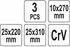 Yato Dichtungsschaber/-entferner Set, 3-tlg. (YT-08474)