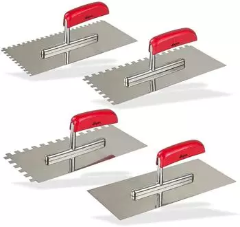 Dema Kellen-Set 4-teilig, Gl&auml;ttkelle und Zahnkelle (22400)