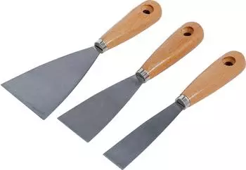 BGS Spachtel-Satz Holzgriff 30/50/80mm, 3-tlg. (85218)