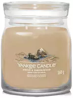 Aromatic candle Signature glass medium Amber & Sandalwood 368 g 1,17 kg
