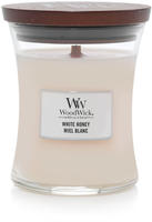 Woodwick White Honey Miel Blanc Duftkerze mit Holzdocht 275 g, Grundpreis: &euro;