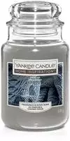 Yankee Candle Duftkerze Gro&szlig;es Glas Cosy Up 538g Grau Duft Kerze Duftkerzen