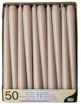 Papstar Leuchterkerzen 2,2x25cm 50 Stk. puder (88340)