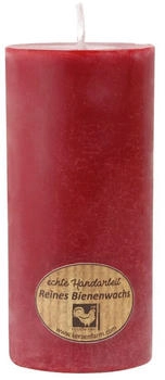 Kerzenfarm Hahn Bienenwachs-Stumpen 45x95cm rot