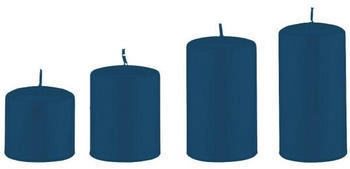 Kopschitz Kerzen Adventskranzkerzen 4er-Set abgestuft Ø6cm petrol