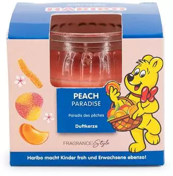 Haribo Peach Paradise - Duftkerze in Geschenkbox - 85g