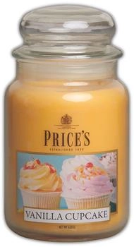 Price's Candles Price's - Vanilla Cupcake Large Jar - Sweet Delicious Quality Fragrance - Long Lasting Scent - Up to 150 Hour Burn Time