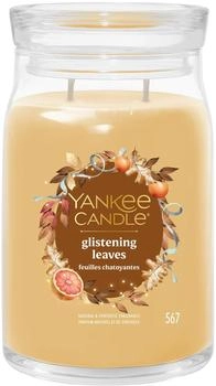 Yankee Candle Duftkerze gro&szlig; GLISTENING LEAVES Signature "Herbstkollektion 2025"