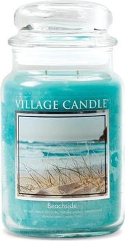 Village Candle Duftkerze im Glas (groß) Beachside Tradition Edition Maritim- mit 2-Docht Technologie