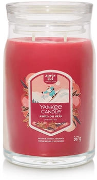 Yankee Candle Duftkerze gro&szlig; SANTA ON SKIS Signature "Winterkollektion 2025 Apres Ski"