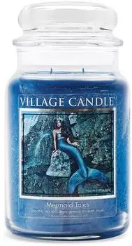 Village Candle Mermaid Tales, großes Apothekerglas im Glas, Duftkerze, 602 ml