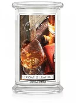 Kringle Candle Cognac & Leather - 624g
