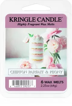 Kringle Candle Chiffon Parfait & Peony wachs für aromalampen 64 g