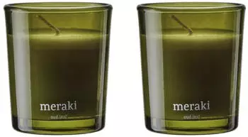 Meraki Duftkerze 12 Stunden 2er-Pack Oudblatt