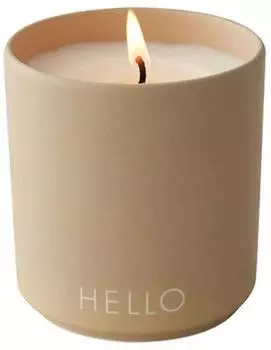 Design Letters Design Letters Design Letters Duftkerze &Oslash;8cm Hello-beige