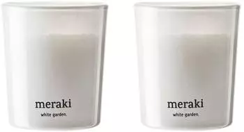 Meraki Duftkerze 12 Stunden 2er-Pack Weißer Garten