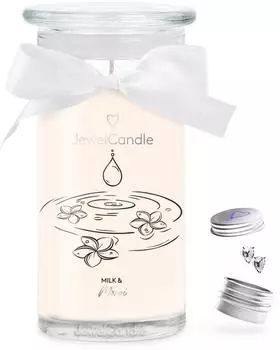 JuwelKerze Milk & Monoi (Ohrringe) 400g