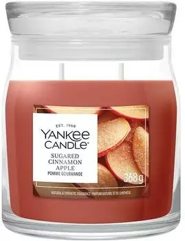 Yankee Candle Sugared Cinnamon Apple Signature Medium Jar 368g 2-Docht