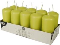 Starpak 10 Stumpenkerzen &Oslash; 40 mm &middot; 90 mm kiwi